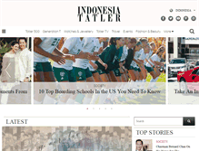 Tablet Screenshot of indonesiatatler.com